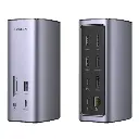USB C MacBook Docking Station with 2 HDMI 8K, 10Gbps USB C Data, 100W PD Charging, Ethernet, Audio, SD TF Card Reader for Windows (CM555 90325)