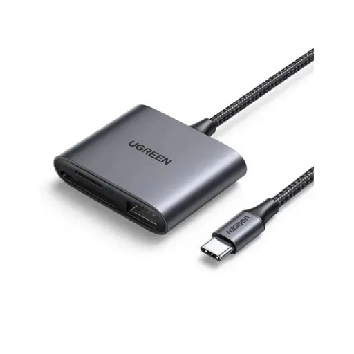 Open Media 1 in a Conditional UGREEN USB-C to SD/TF + USB 2.0 Memory Card Reader