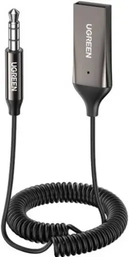 UGREEN AUX Bluetooth Receiver with Microphone - Grey